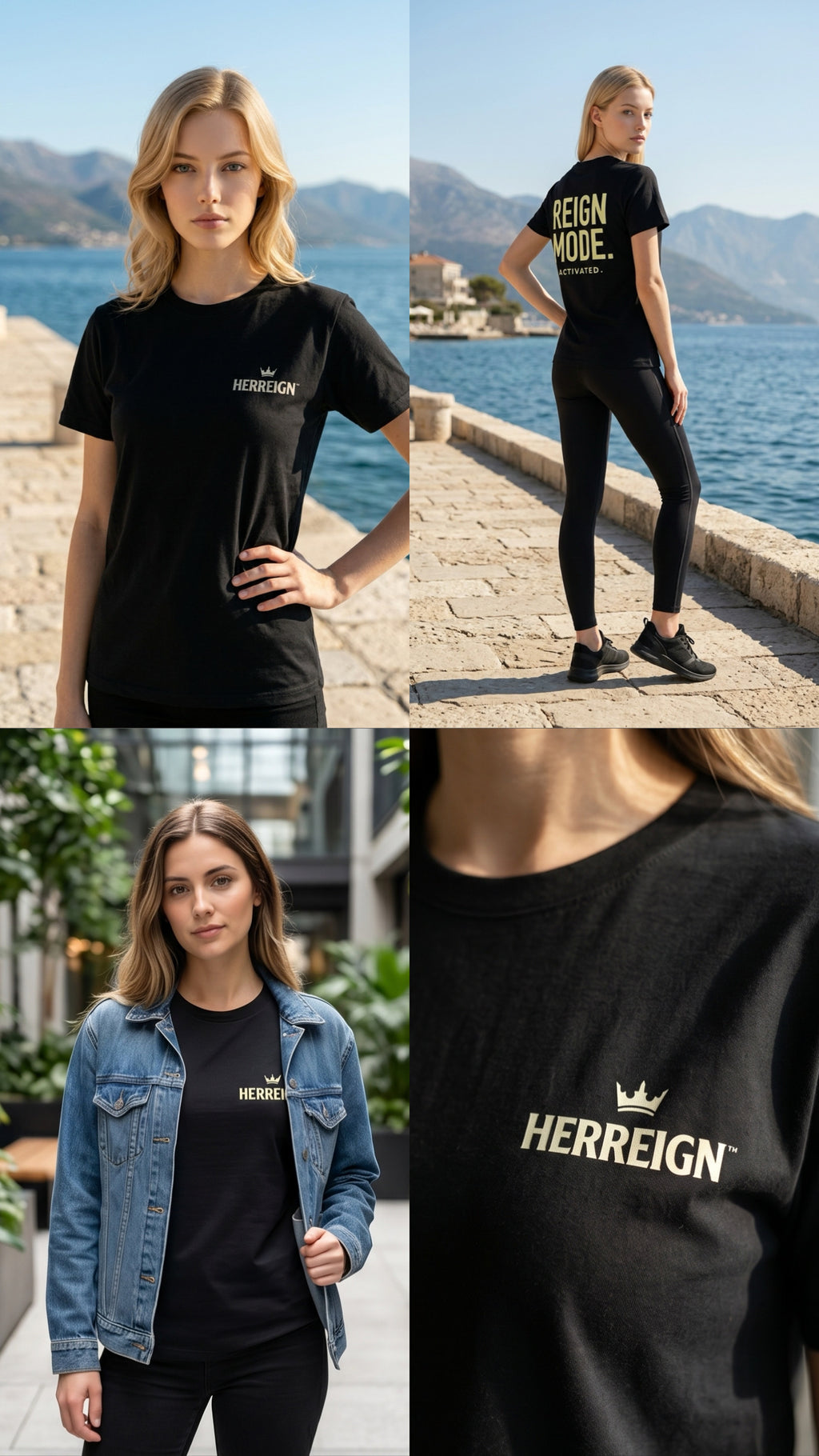 REIGN MODE Black Tee