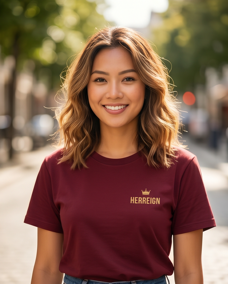 REIGN MODE Deep Burgundy Tee