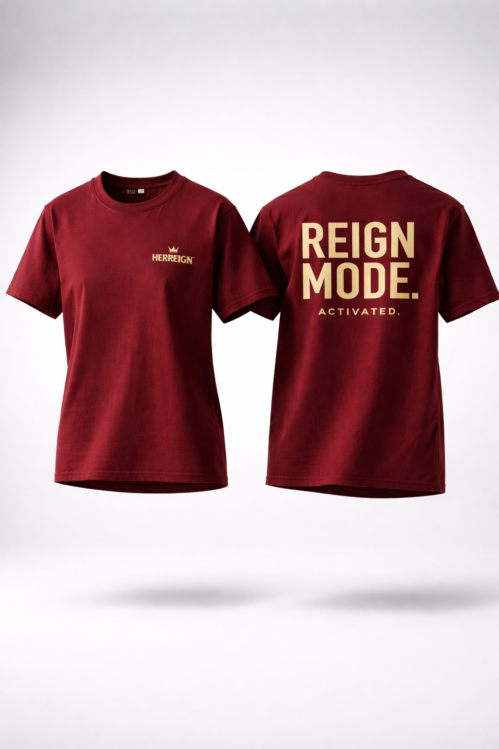 REIGN MODE Deep Burgundy Tee