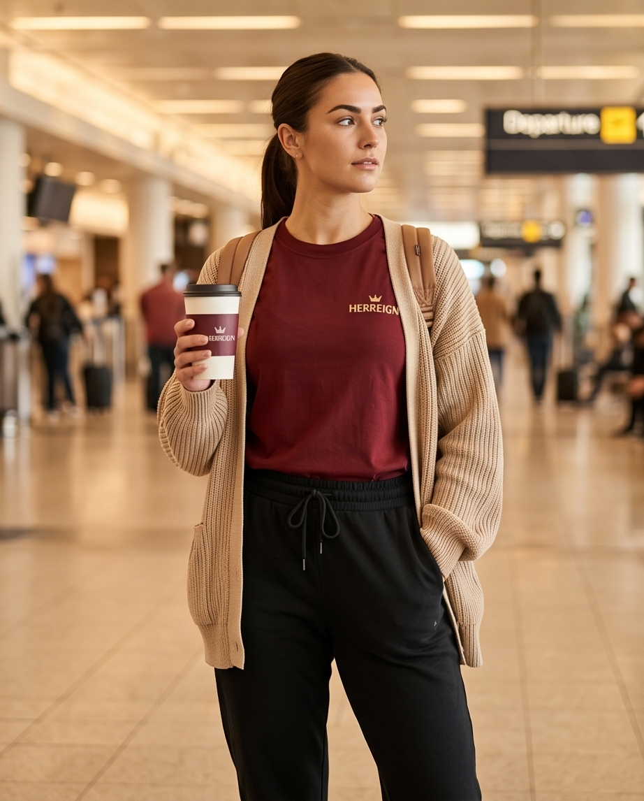 REIGN MODE Deep Burgundy Tee